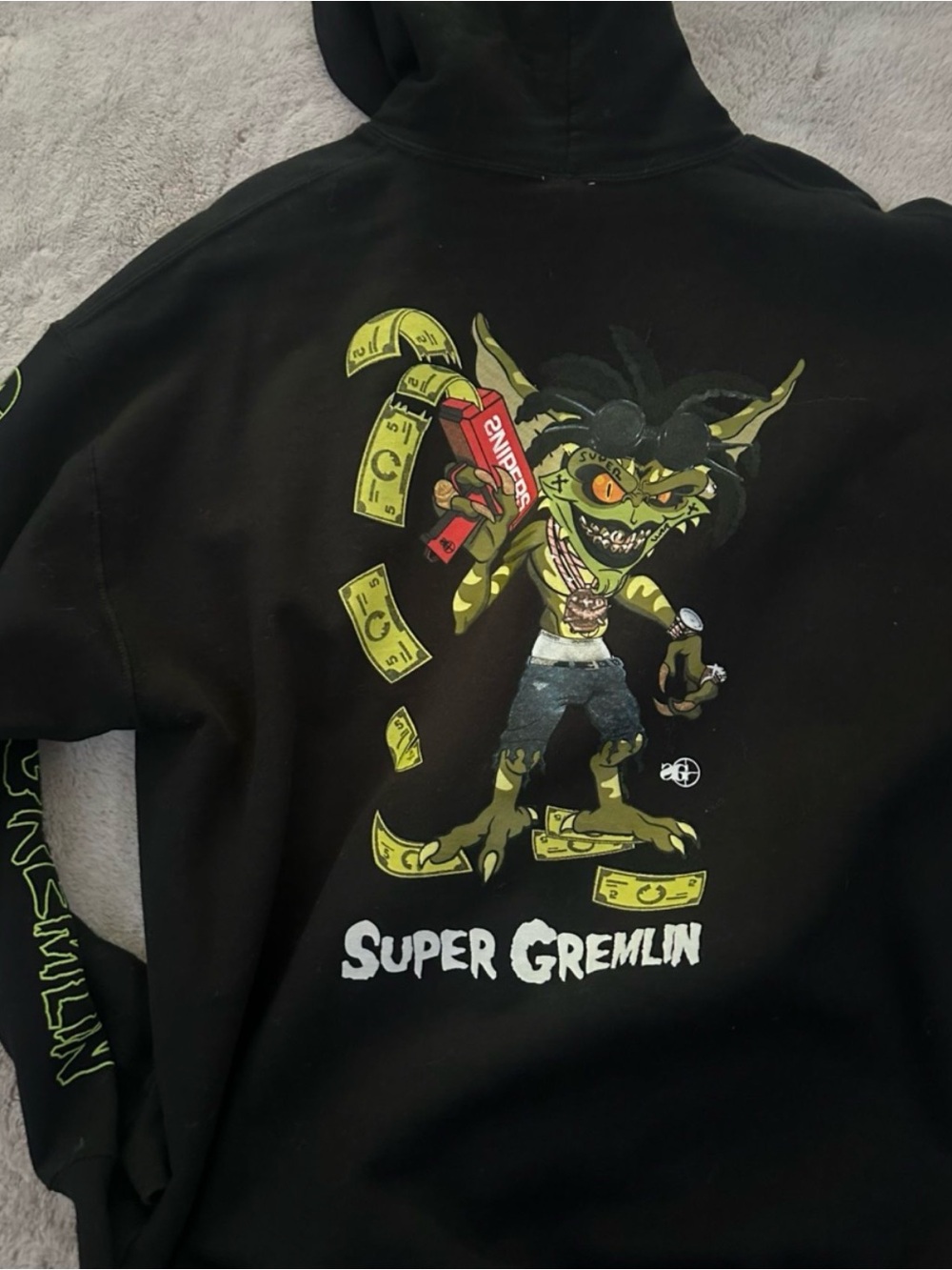 Kodak Black Sniper Gang Hoodie Super Gremlin 2 Sided Graphic Pullover 2X